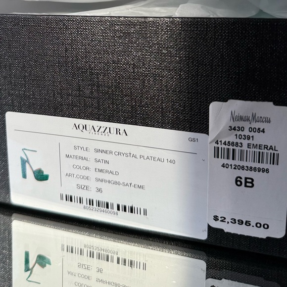 Like new AQUAZZURA Crystal-Embellished Sinner Platform Sandals 140 36 $2,395 - Picture 15 of 16